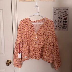 Simply Southern Floral Blouse <3